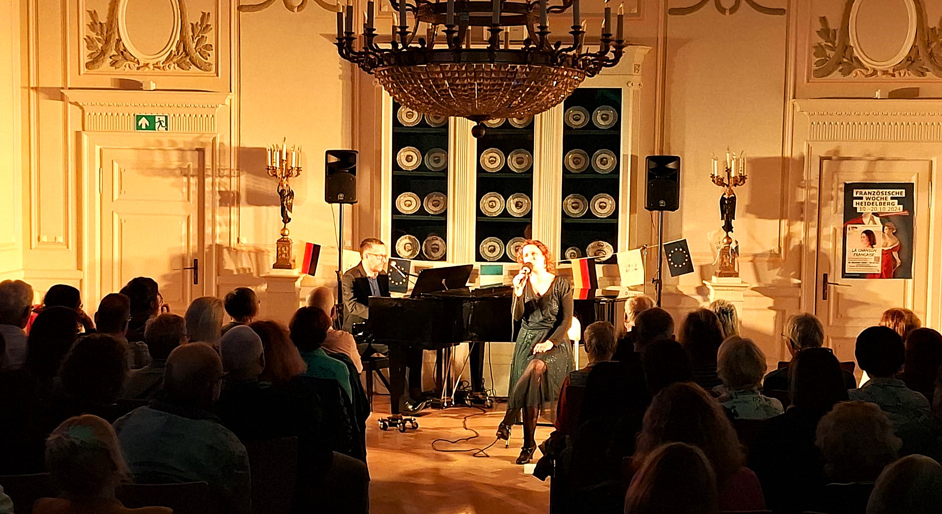 Anabelle Hund und Alexander Pfeiffer präsentierten im Rahmen der Französischen Woche Heidelberg "Chansons à texte"